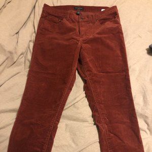Banana Republic Burnt Orange Corduroy Pants Size 14